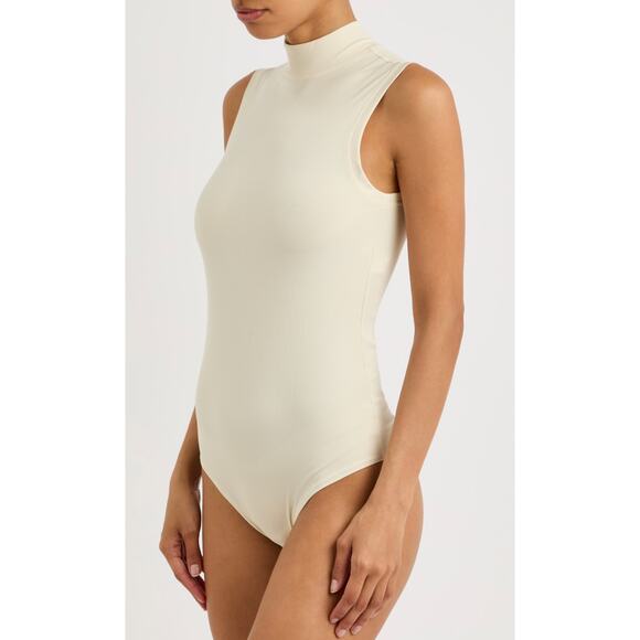 SPANX Tops - SPANX Suit Yourself Ribbed Stretch Jersey Bodysuit 1X Minimalist Clean Girl